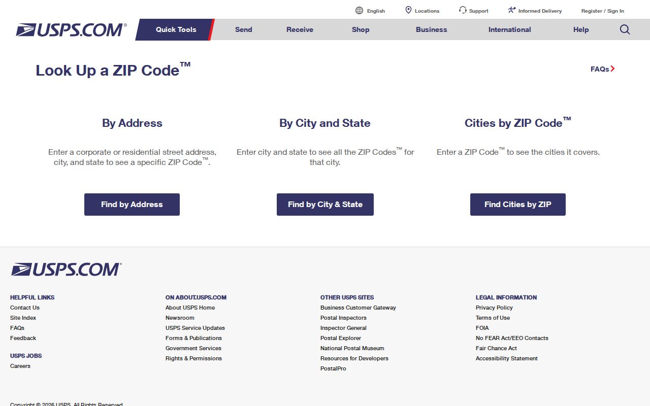 Hampden County ZIP code directory USPS lookup